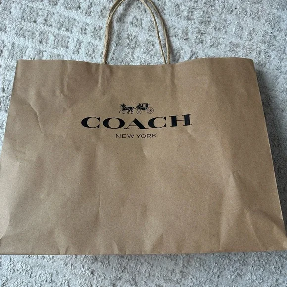 Coach Etta Flap Brown Signature Shoulder Bag in Chenille - Picture 7 of 7